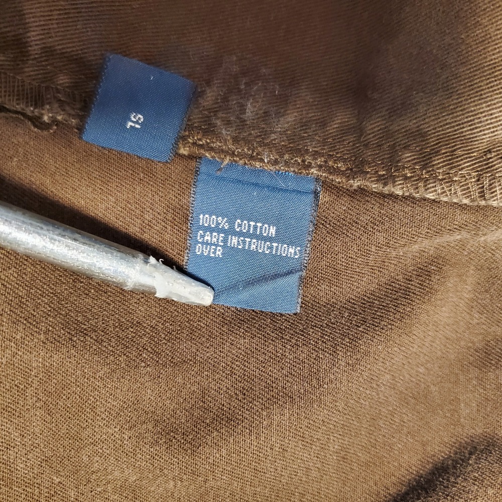 Polo Ralph Lauren Classic Chino Brown Cotton Twill Pants Mens 40x30 Flat Front - Picture 9 of 12